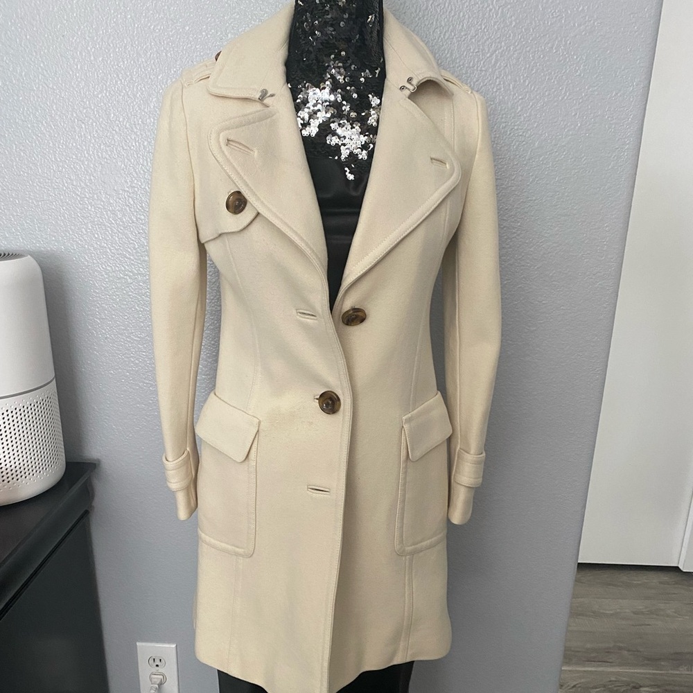 Cream Banana Republic Coat